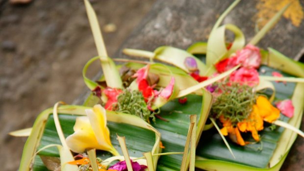  Religious offerings in Bali.