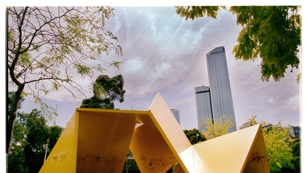 Vault (the sculpture also known as The Yellow Peril ), which was removed from Batman Park in 2002. 