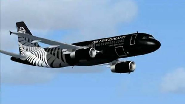 Jet black ... an illustration of Air New Zealand's new livery.