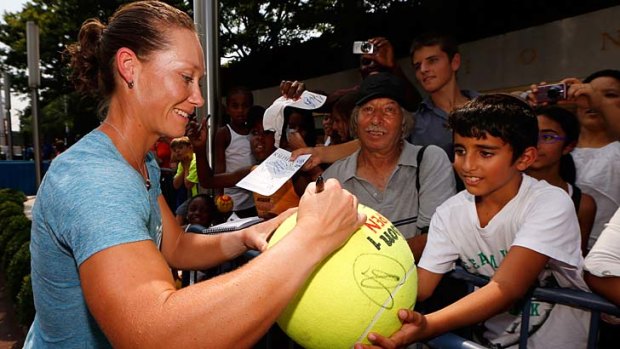 Having a ball: Sam Stosur is looking forward to her US Open defence.