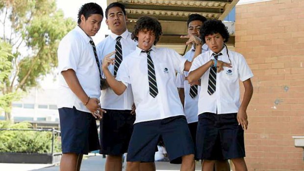 Pushing boundaries ... Chris Lilley (centre) as Jonah in this latest series.