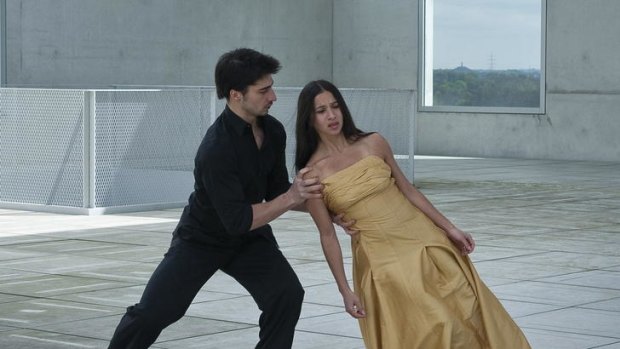 Lean on me ... a scene from dance documentary <i>Pina</i>.