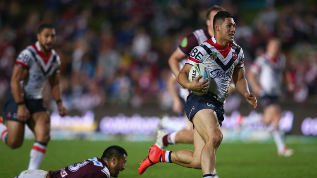 Out in front: with a for-and-against record 59 points clear of the Broncos, Roger Tuivasa-Sheck's Roosters are in the box seat for a third consecutive minor premiership.