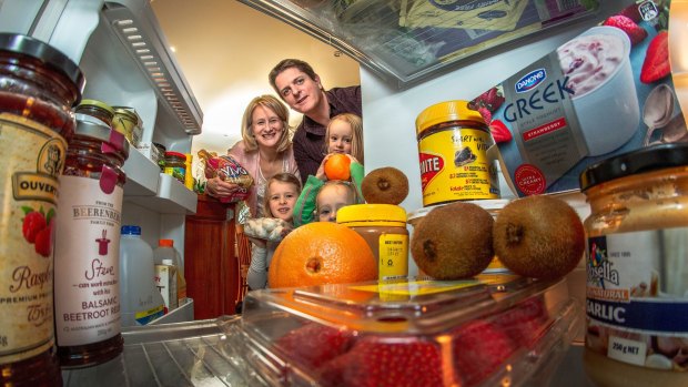 Can be done: Leanne Hindley and family do well of a $120 weekly food budget.