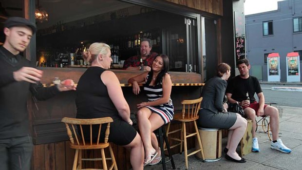 Drawcard &#8230; outdoor seating has led to more people dining at Beejays in Marrickville, says the owner, Benjamin Terkalas.