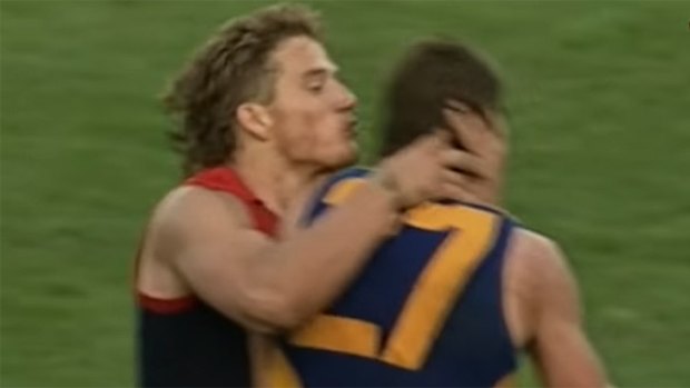 Allen Jakovich famously planted one on brother Glen at the MCG.