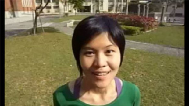 Clare Wang in a clip from her video application.