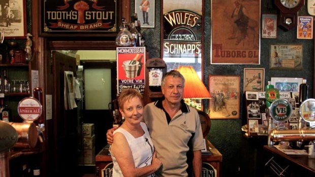 Selling up &#8230; Trish and Harald Muller are moving on from the East Sydney Hotel, where they refused to install poker machines.