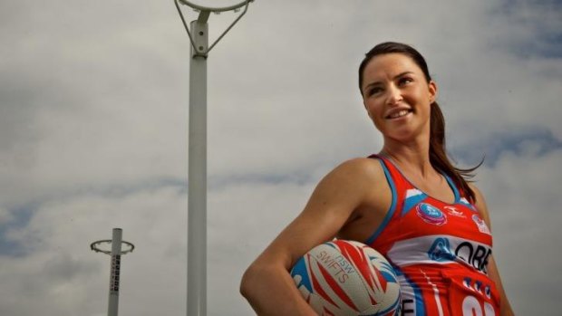 Sights set sky-high: Sharni Layton is ready to take on the top players.