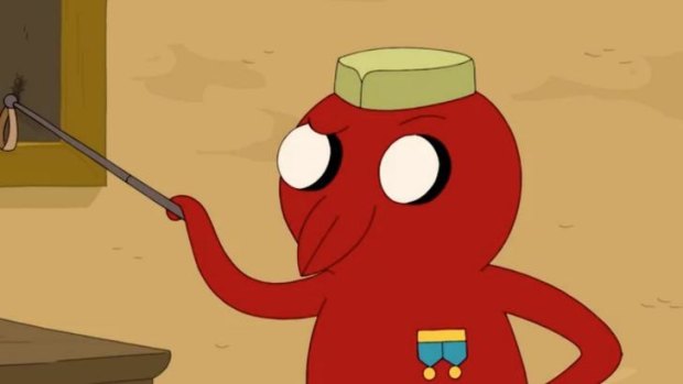 Adventure Time is a mixture of slapstick and wit.