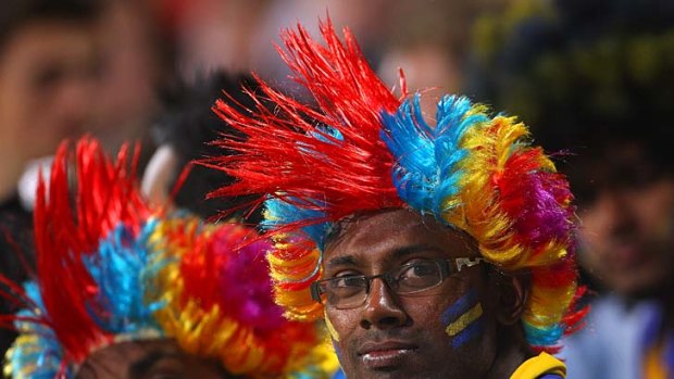 Sri Lankan fans turned up in large numbers to cheer their team on.