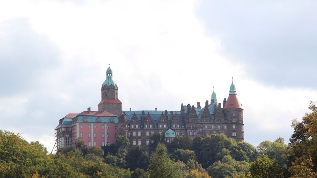 Ksiaz Castle, occupied by the Nazis during World War II, near the site where treasure hunters hoped to find the train.


