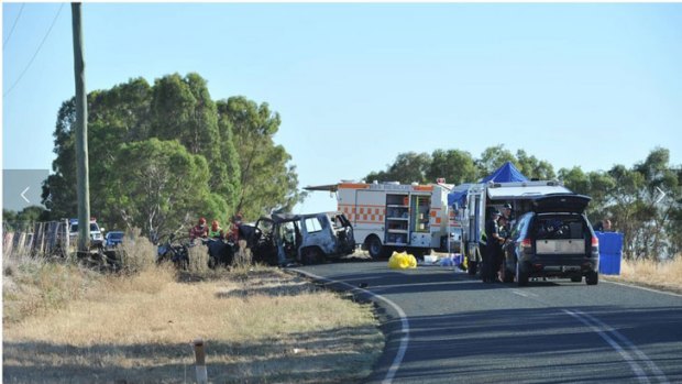 Tragedy: Four people have been killed in a horror smash near Elmore.
