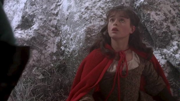 Little Red Riding Hood (Sarah Patterson) in Neil Jordan's retelling of the story, <i>The Company of Wolves</i>.