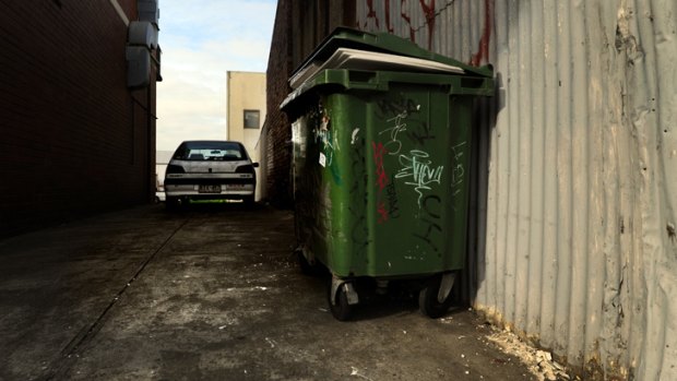 The laneway off Hope Street, Brunswick, where prosecutors say Jill Meagher was raped and strangled.