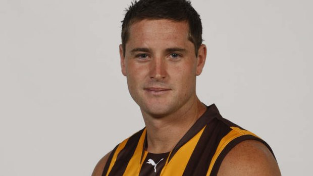 Trent Croad during his Hawthorn playing days in 2010.