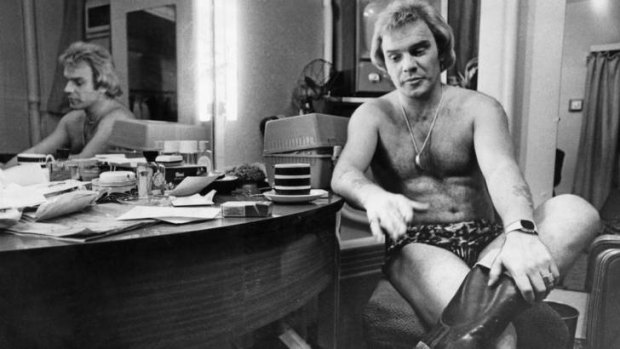Widening net ... Freddie Starr in his dressing room in Margate, 1977.