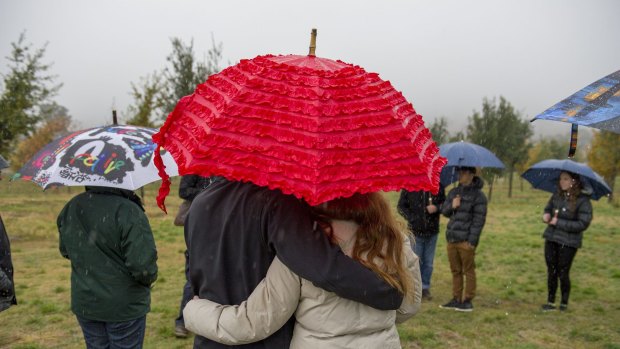 It was a wet Canberra day on Sunday. 