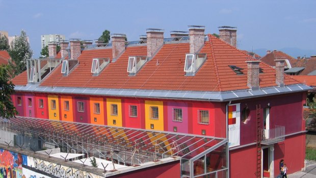 Former military jail turned hostel: Hostel Celica in Ljubljana, Slovenia.