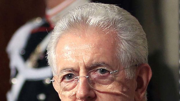 Taking charge ... Mario Monti.