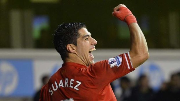 Staying put: Liverpool striker Luis Suarez.