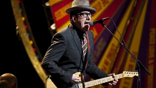 Elvis Costello, who will tour in January.