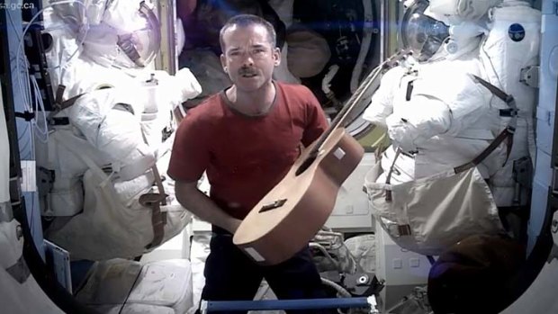 Chris Hadfield: his song has captured the attention of social media users.