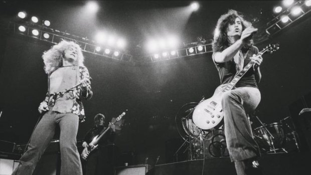 Robert Plant and Jimmy Page of the band Led Zeppelin.