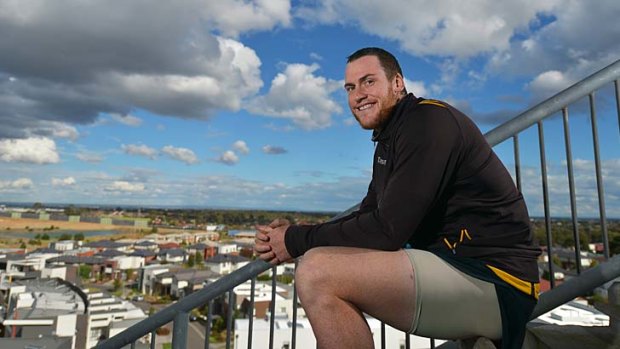 Reaching the heights: Hawthorn big man Jarryd Roughead has signed for two more years.