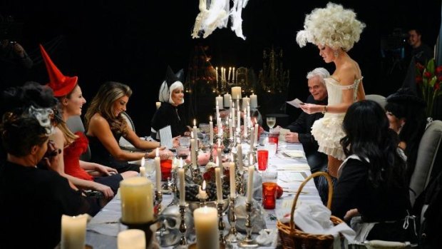 Real Housewives of Melbourne throw a murder mystery dinner party.