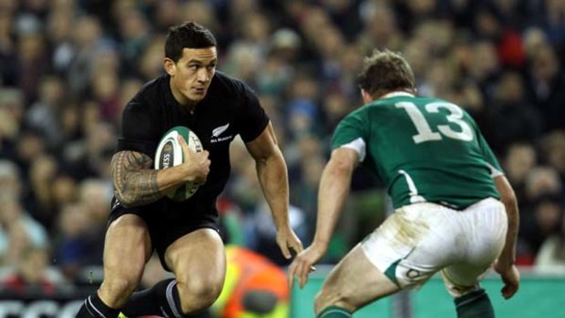 Williams in action for the All Blacks.