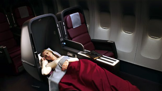 Flat flyer ... lying down on a plane may no longer be just for privileged business and first class passengers.