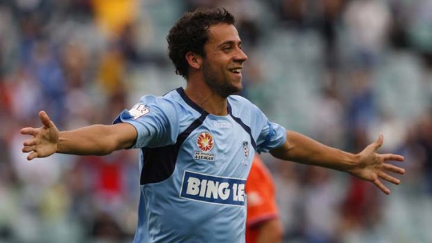 Former glory ... as Sky Blues fans remember him.