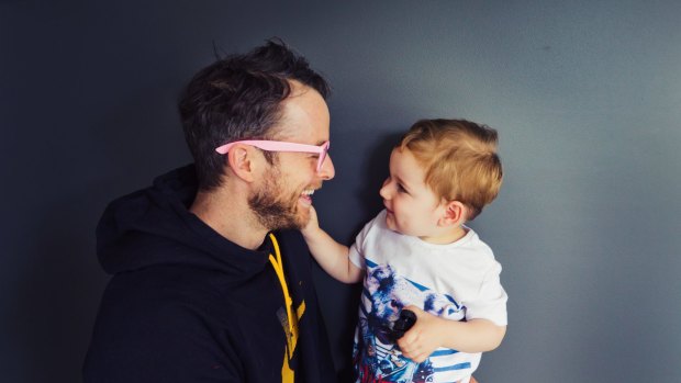 Zoe Foster Blake Instagrams husband Hamish Blake and son Sonny.