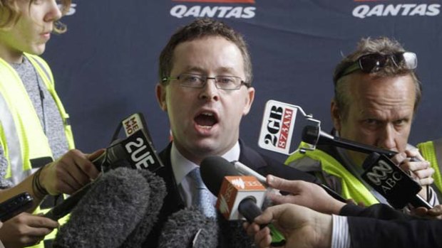In the media wars . . . the Qantas chief executive, Alan Joyce, has had to explain the engine woes to the public.