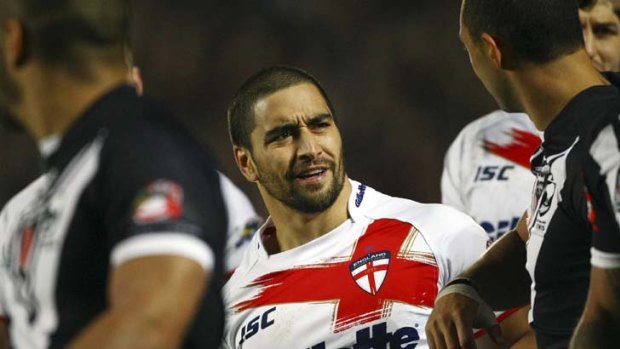 In the firing line ... Rangi Chase (pictured) felt the brunt of Issac Luke after pledging his allegiance to England.