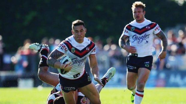 He's back: Sonny Bill Williams was a welcome inclusion for the Sydney Roosters in their game against the New Zealand Warriors.