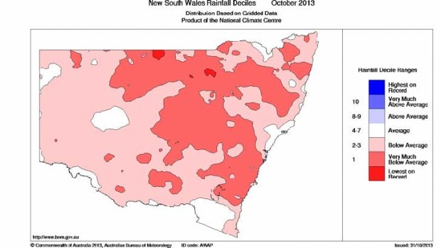 Dry October for NSW
