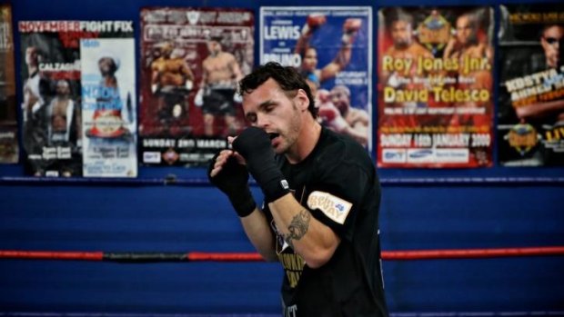 Aiming up: Daniel Geale prepares for his fight against Gennady Golovkin in New York this month.