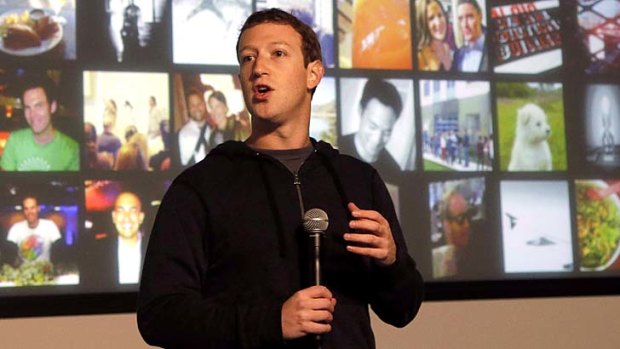 War of words ... Facebook CEO Mark Zuckerberg.