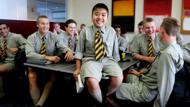 Exceptional: Jonah Soewandito is one of the youngest students to sit the HSC and says he would like to find cures for illness.