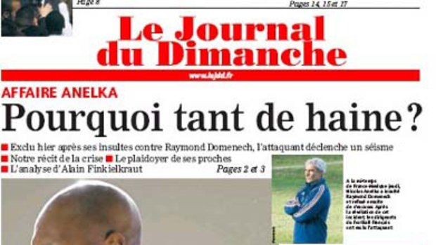 "Why so much hatred?" ... Le Journal du Dimanche newspaper asks.