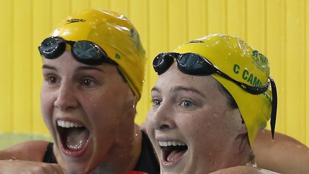 Tipped for gold: Bronte and Cate Campbell.