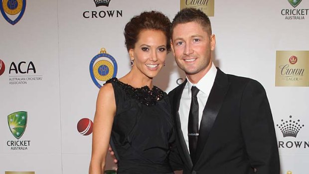 Kyly Boldy and Michael Clarke .... made their red carpet debut in February at the Allan Border Medal.