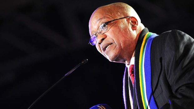 Strengthened ... South African President Jacob Zuma.