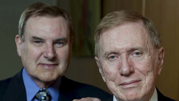 Justice Michael Kirby and his partner Johan van Vloten.