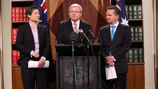 "There is an error of $10 billion in the claimed $30 billion of savings the opposition released yesterday": Kevin Rudd.