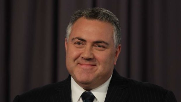 Joe Hockey: "Fully funded by abolishing the existing scheme, and importantly by imposing the 1.5 per cent levy on the largest businesses".