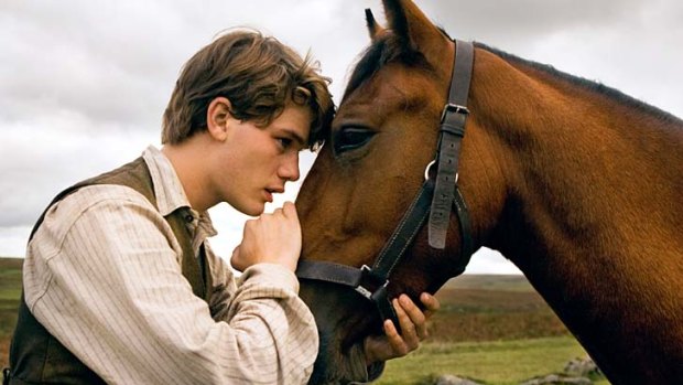 Irvine as Albert (with his horse Joey) in <i>War Horse</i>.