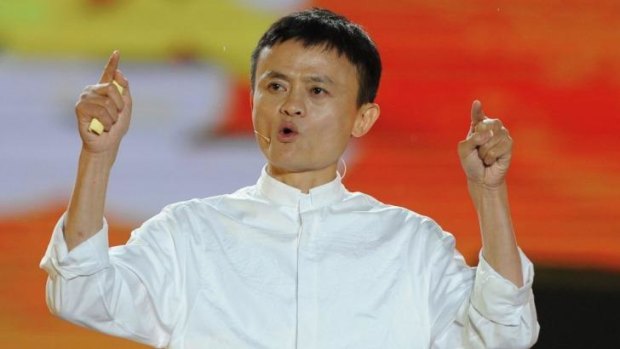 Flamboyant motivator: Alibaba founder Jack Ma.